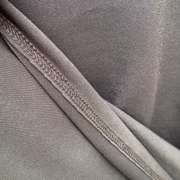 Zenana Ash Gray Double Ruffle Sleeve Drop Shoulders Top NWT - Picture 7 of 8